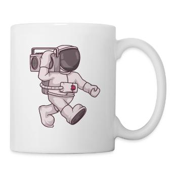 astronaut boombox  - Mug - white - Right