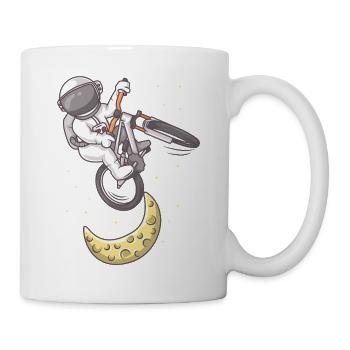 Astronaut Moon Bike Jump - Mug - white - Right