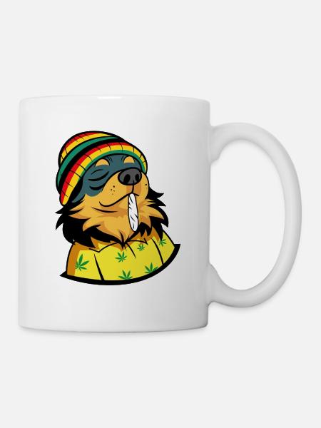Glücklicher Welpe - Tasse - Weiß