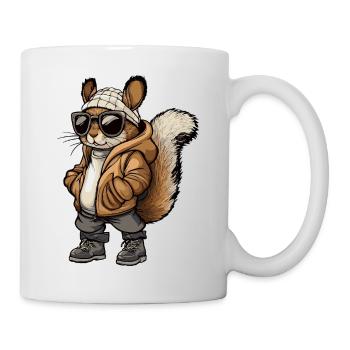 Squirrel Cool Winter - Mug - white - Right
