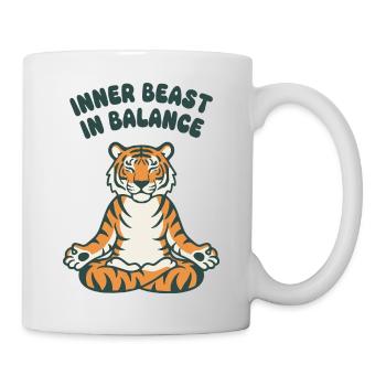 Inner Beast in Balance – Tiger - Mug - white - Right