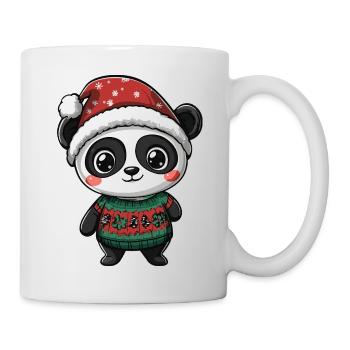 Noël Panda - Mug blanc - blanc - Droite