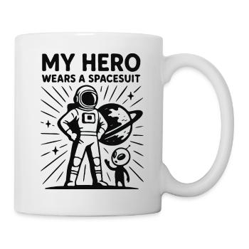 Weltraumheld im Raumanzug - Tasse - Weiß - Rechts