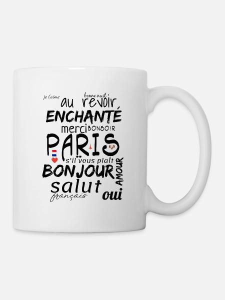 Amour Hexagone Fusée Hamster - Mug blanc - blanc