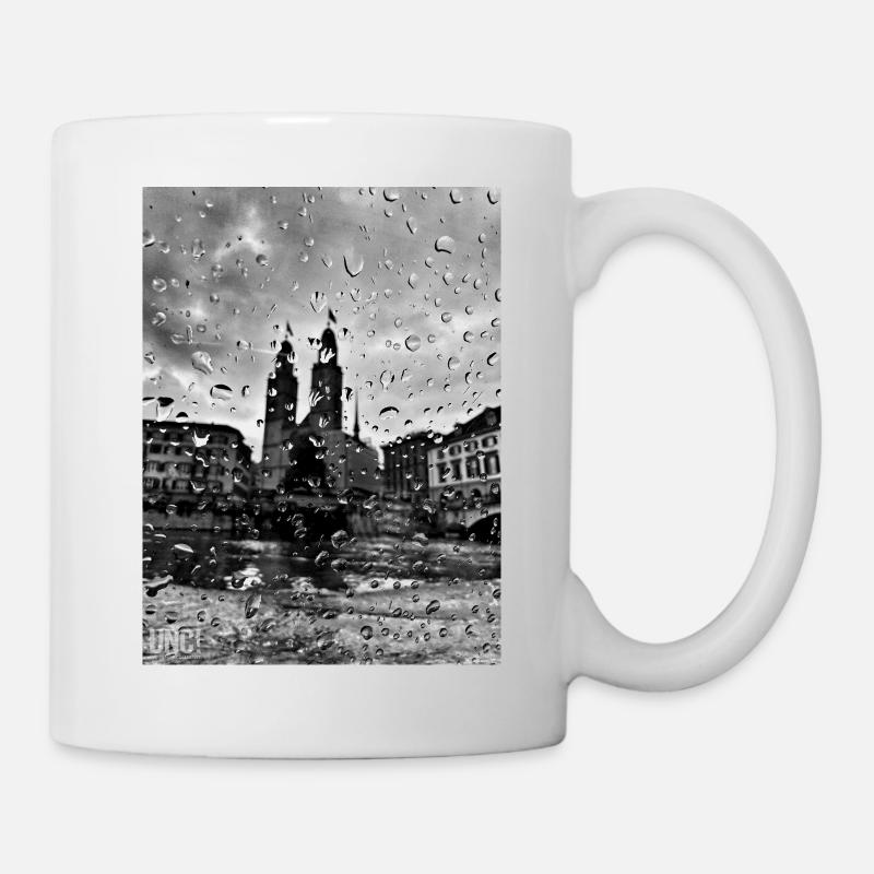 vers la vieille ville de Zurich - Mug blanc - blanc