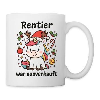 Reindeer was sold out - merry Christmas - Mug - white - Right