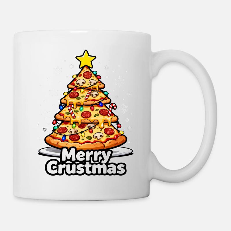 Pizza de Noël - Mug blanc - blanc