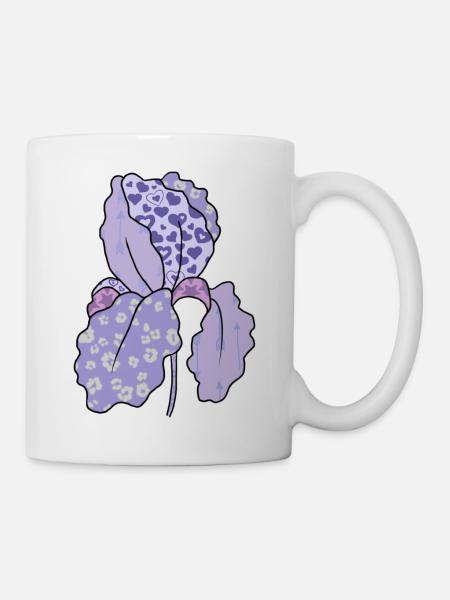 Bunte_Iris - Tasse - Weiß