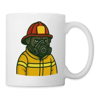 Gas Mask Firefighter - Mug - white - Right