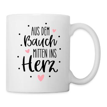 From the gut to the heart | Babies & Birth - Mug - white - Right