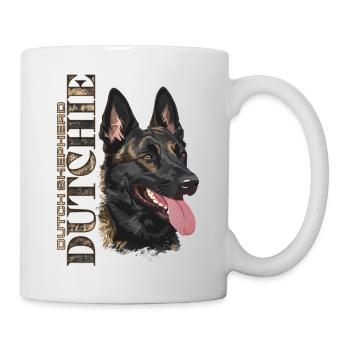 Dutchie - Holländischer Schäferhund - Tasse - Weiß - Rechts