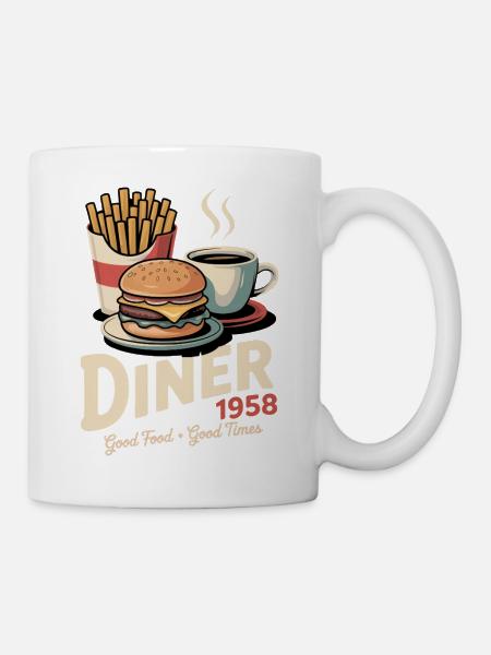 Diner 1958 - Tasse - Weiß