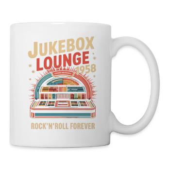 Vintage Musik Werbung - Tasse - Weiß - Rechts