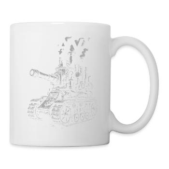 Heavy Metal Tank Blueprint - Mug - white - Right