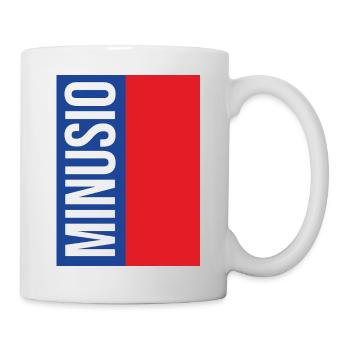 Minusio Vertical Typography Blue Red - Mug - white - Right