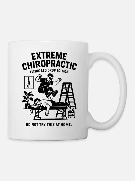 Chiropraticien Physio Traitement de la colonne vertébrale - Mug blanc - blanc