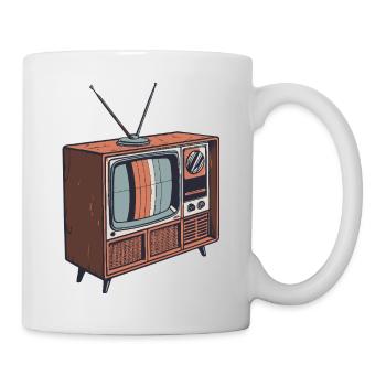 Vintage Retro Illustration TV - Mug - white - Right