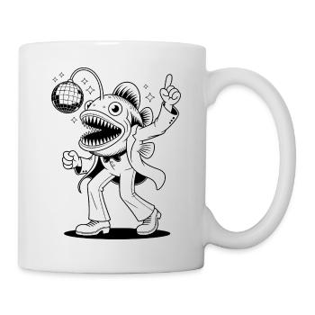 Disco Fish - Funny T-Shirt - Mug - white - Right