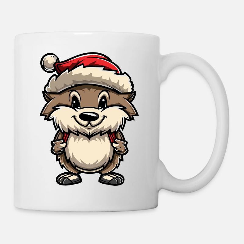 Igel Weihnachten - Tasse - Weiß