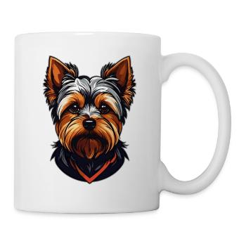 Yorkshire Terrier – Loyal Little Hero - Mug - white - Right