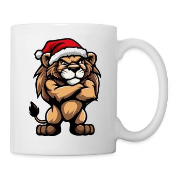 Noël Lion - Mug blanc - blanc - Droite