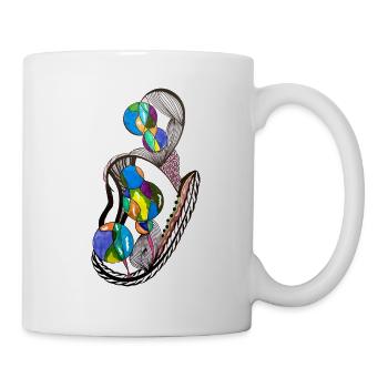 Knotenballons Farbenspiel - Tasse - Weiß - Rechts