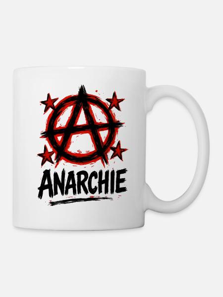 Anarchie – Punk – Revolution - Tasse - Weiß