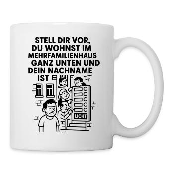 Mehrfamilienhaus Lustig Licht - Tasse - Weiß - Rechts