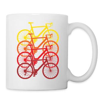 Retro Bike T-shirt Cycling Gift for Cyclist - Mug - white - Right