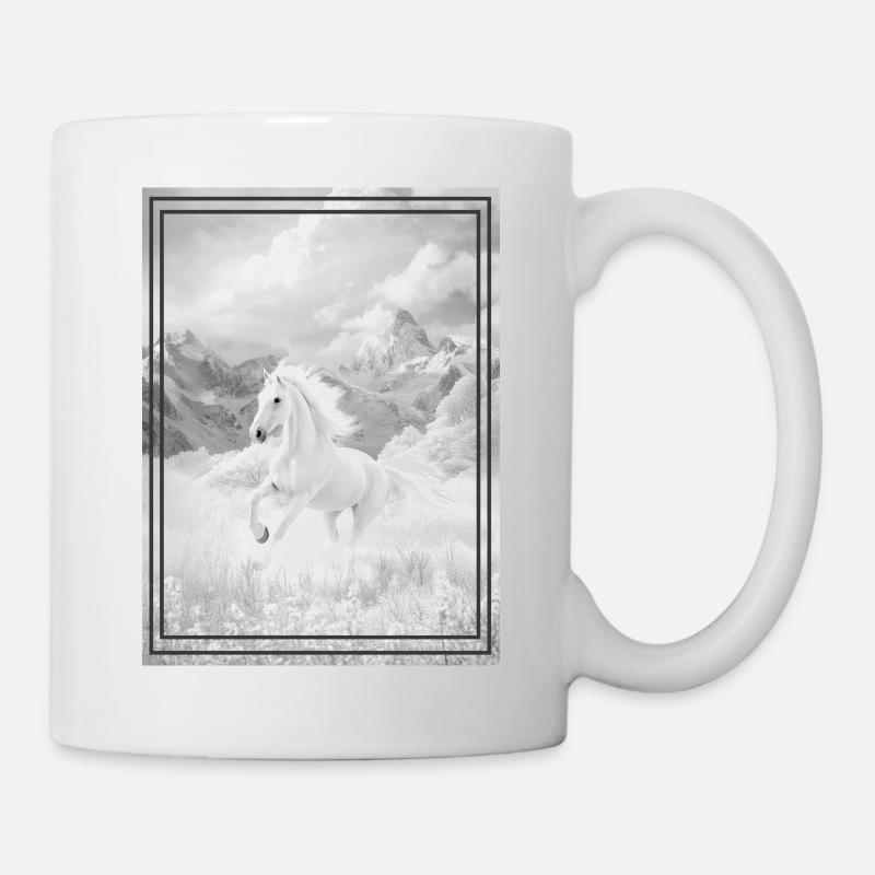 Pferd - Tasse - Weiß