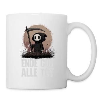 Tout est mort – Humour de la faucheuse - Mug blanc - blanc - Droite