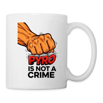 Pyro is not a crime Fireworks New Year's Eve - Mug - white - Right