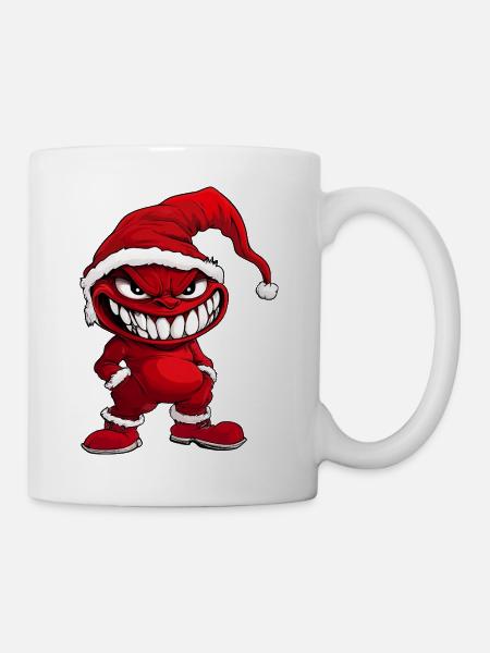 Teufel Weihnachten - Tasse - Weiß