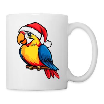 Perroquets Noël / Oiseau du Père Noël - Mug blanc - blanc - Droite