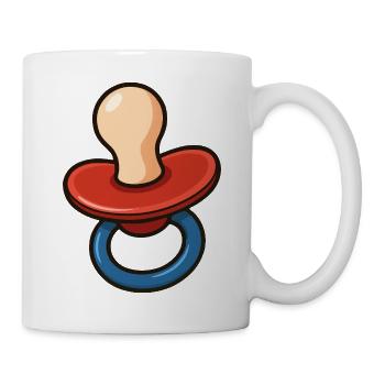 Sucette Dessin Animé Jouet Bébé - Mug blanc - blanc - Droite