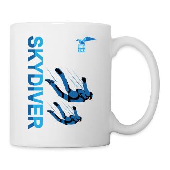 Fallschirmspringer Paragliding | Blauer Himmel Lebendige Farbe - Tasse - Weiß - Rechts
