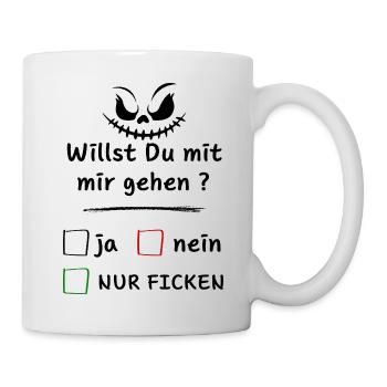 Will you go out with me? yes no only ... - Mug - white - Right