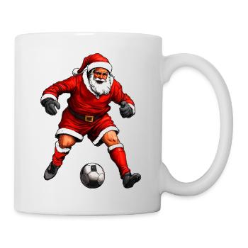 Noël footballeur - Mug blanc - blanc - Droite