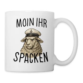 Captain's lamb Moin her Spacken - Mug - white - Right