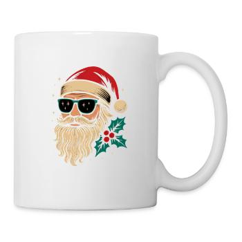 Noël rétro vintage du Père Noël - Mug blanc - blanc - Droite