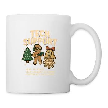 Vintage Tech Support Retro IT Christmas - Mug - white - Right