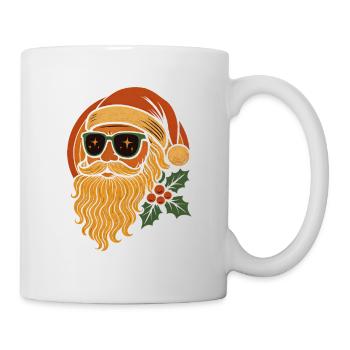 Noël vintage rétro du Père Noël | - Mug blanc - blanc - Droite