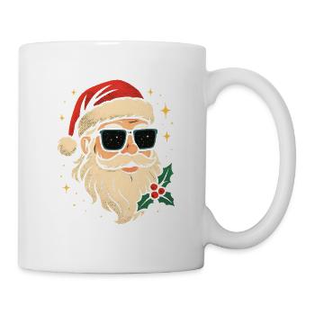 Cool Santa Claus Sunglasses Retro Vintage - Mug - white - Right