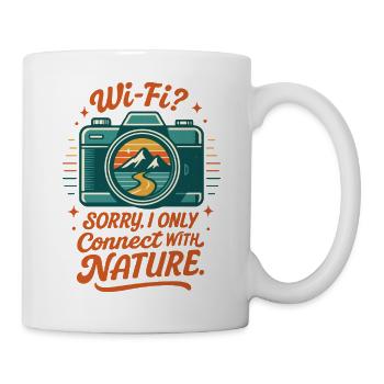 Natur statt WLAN - Tasse - Weiß - Rechts