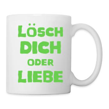 T-shirt « Supprimer » ou aimer dire le meme - Mug blanc - blanc - Droite