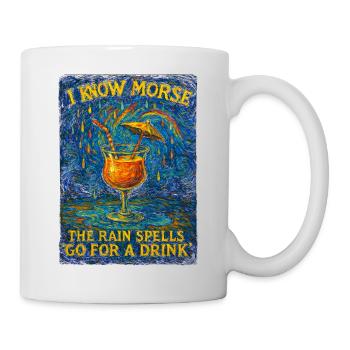 Rainy Morse Cocktail Art - Mug blanc - blanc - Droite
