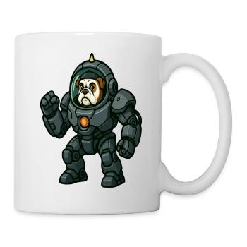 Bulldog Pilot in Heavy Mech Space Armor - Mug - white - Right