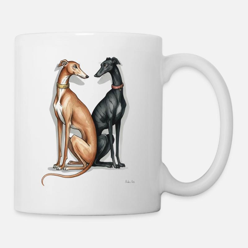 Two Galgos - Mug - white