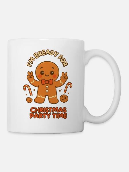 Gingerbread Party Fun Gingerbread cute xmas cookie - Mug - white