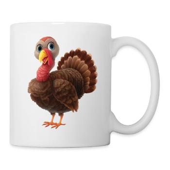 Truthahn - Tasse - Weiß - Rechts